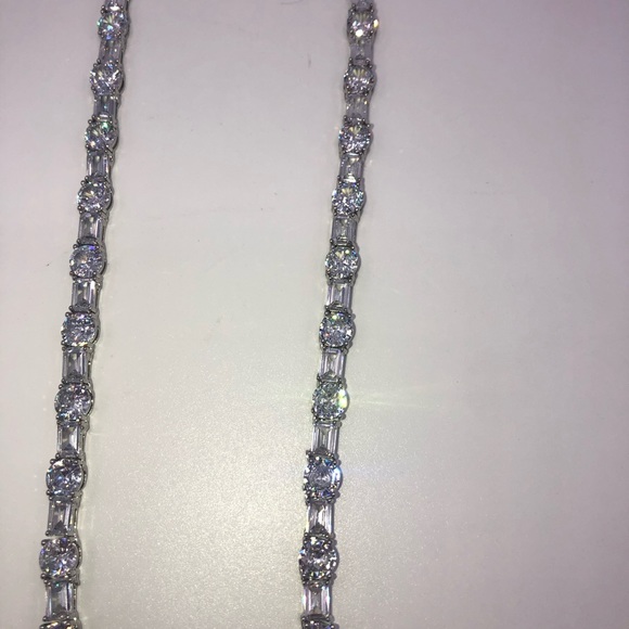 18k 63ct Multi-Stone Tennis Necklace - Picture 12 of 16